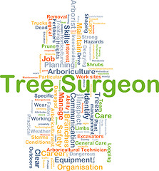 Image showing Tree surgeon background concept