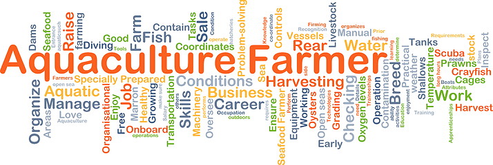 Image showing Aquaculture farmer background concept