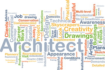 Image showing Architect background concept