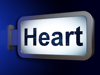 Image showing Medicine concept: Heart on billboard background