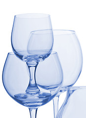 Image showing Blue glasses isolated