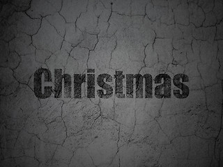 Image showing Holiday concept: Christmas on grunge wall background