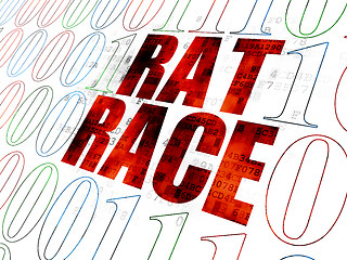 Image showing Finance concept: Rat Race on Digital background