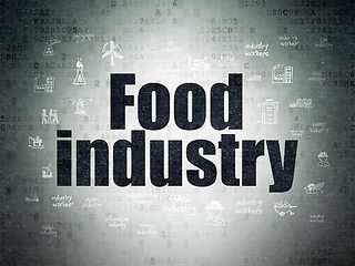 Image showing Industry concept: Food Industry on Digital Paper background