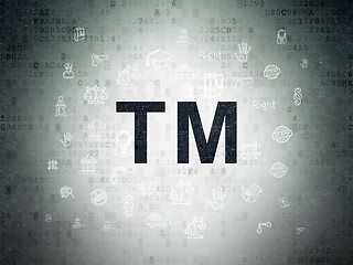 Image showing Law concept: Trademark on Digital Paper background