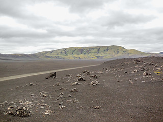 Image showing gravel road in Iceland