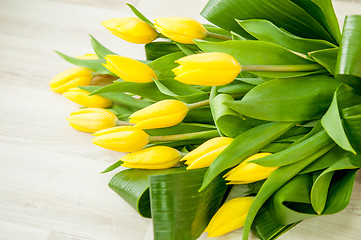 Image showing romantic flower bucket background