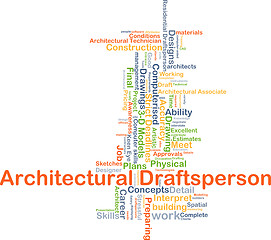 Image showing Architectural draftsperson background concept