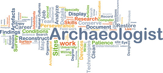 Image showing Archaeologist background concept