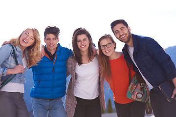 Image showing happy students group