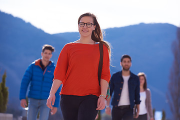 Image showing happy students group