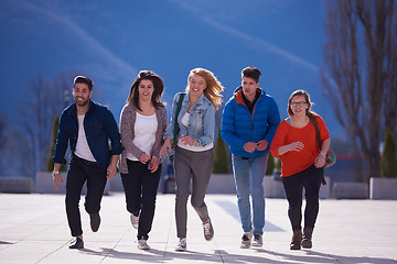 Image showing happy students group