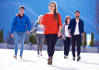 Image showing happy students group