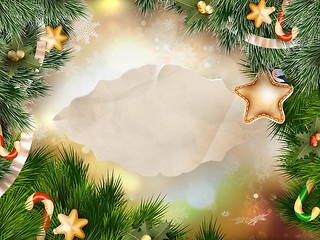 Image showing Christmas holiday background. EPS 10