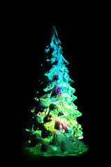 Image showing christmas tree from the plastic