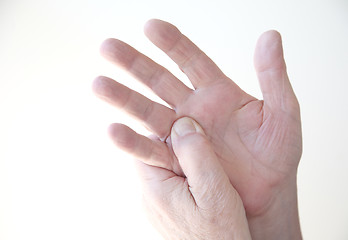 Image showing sore finger	