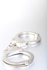 Image showing handcuffs high-key