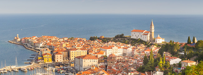 Image showing Picturesque old town Piran, Slovenia.