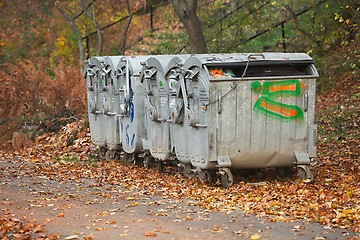 Image showing Garbage Containers