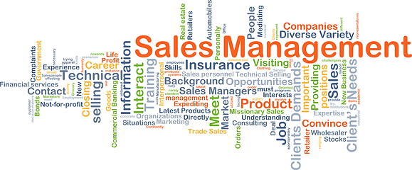 Image showing Sales management background concept