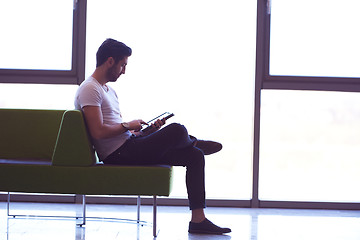 Image showing student working on tablet