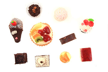 Image showing sweet desserts isolated 