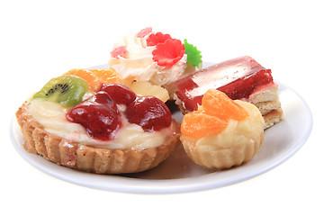 Image showing sweet desserts isolated 