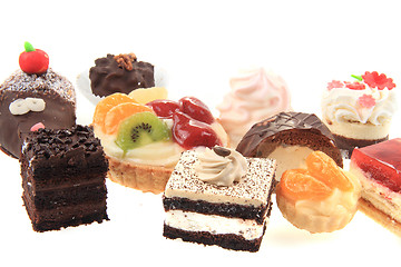 Image showing sweet desserts isolated 