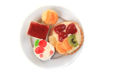 Image showing sweet desserts isolated 