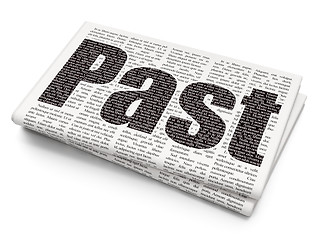 Image showing Time concept: Past on Newspaper background