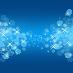 Image showing Abstract Blue Circle Background