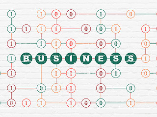 Image showing Finance concept: Business on wall background