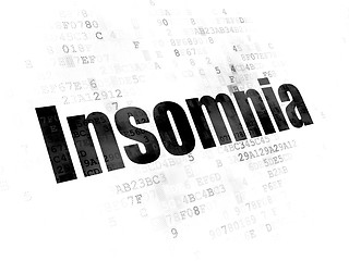 Image showing Medicine concept: Insomnia on Digital background