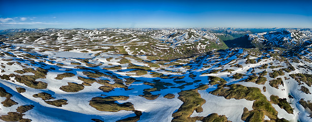 Image showing Norway mountains panorama