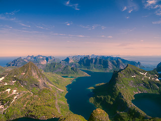 Image showing Lofoten islands panorama