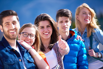 Image showing happy students group