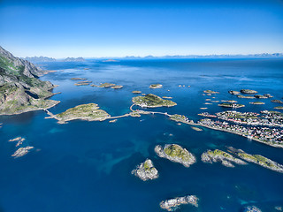 Image showing Bridges to Henningsvaer