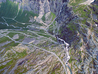 Image showing Trollstigen from above