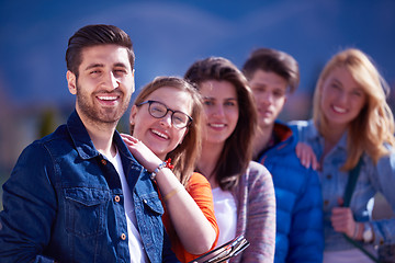 Image showing happy students group
