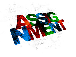 Image showing Law concept: Assignment on Digital background