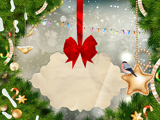 Image showing Xmas greeting card