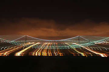 Image showing Verrazano Narrows Bridge illumination