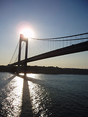 Image showing Verrazano Narrows Bridge at day