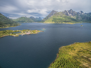 Image showing Fjord on Lofoten