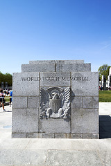 Image showing WWII Stone Plaque Memorial