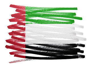 Image showing Flag illustration - United Arab Emirates