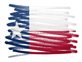 Image showing Flag illustration - Texas