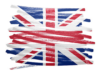 Image showing Flag illustration - UK