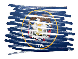 Image showing Flag illustration - Utah