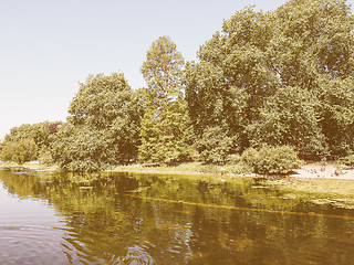 Image showing Retro looking St James Park in London